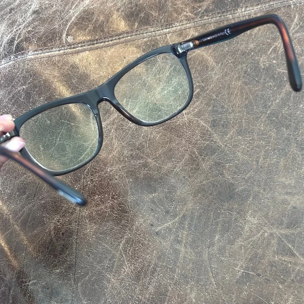 Tom Ford TF5480 001 Black Havana Square Eyeglasses Frames 56-20-145 Italy - Picture 7 of 14